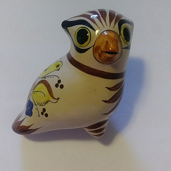 Tonala Other - Vintage Tonala hand painted owl Mexican pottery